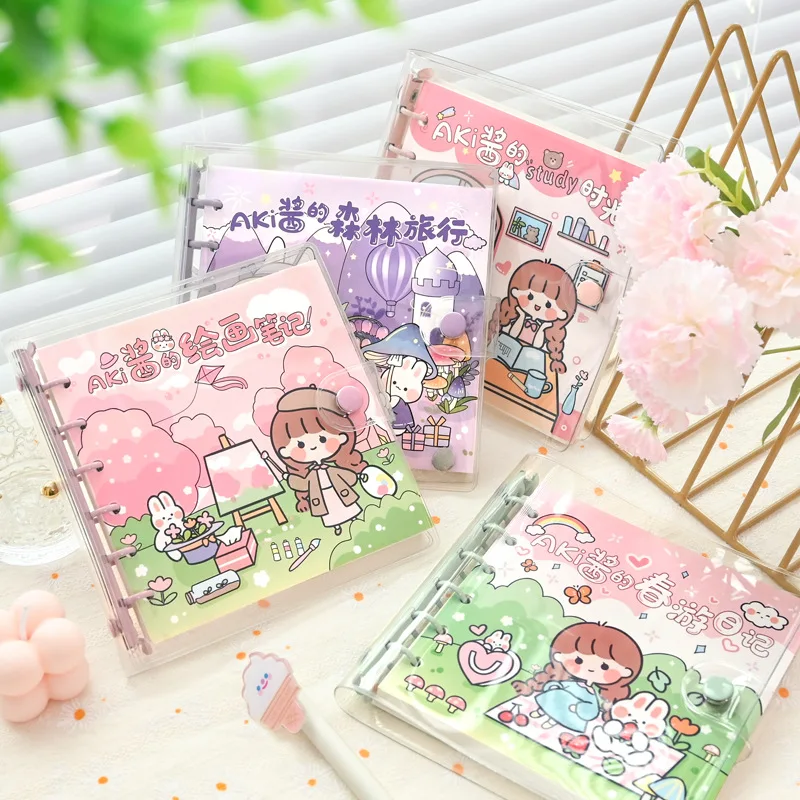 Блокнот-планировщик с милыми листьями сакуры 80 листов