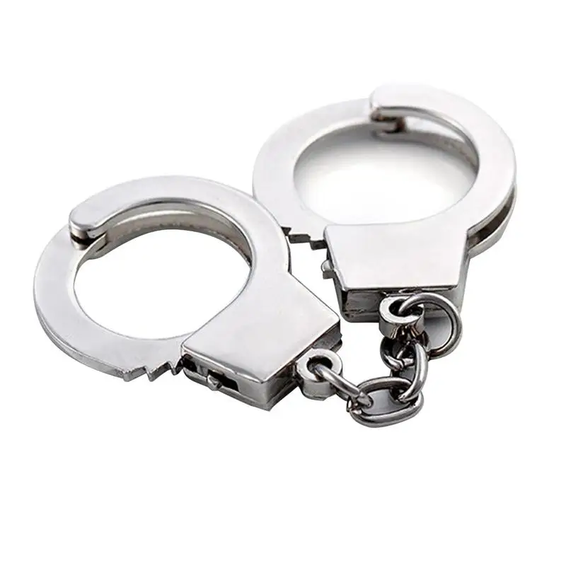 

Мини-наручники, металлический брелок, мини-наручники, кольцо для ключей, аксессуары для брелоков, аксессуары, брелок для ключей, кольца для поделок