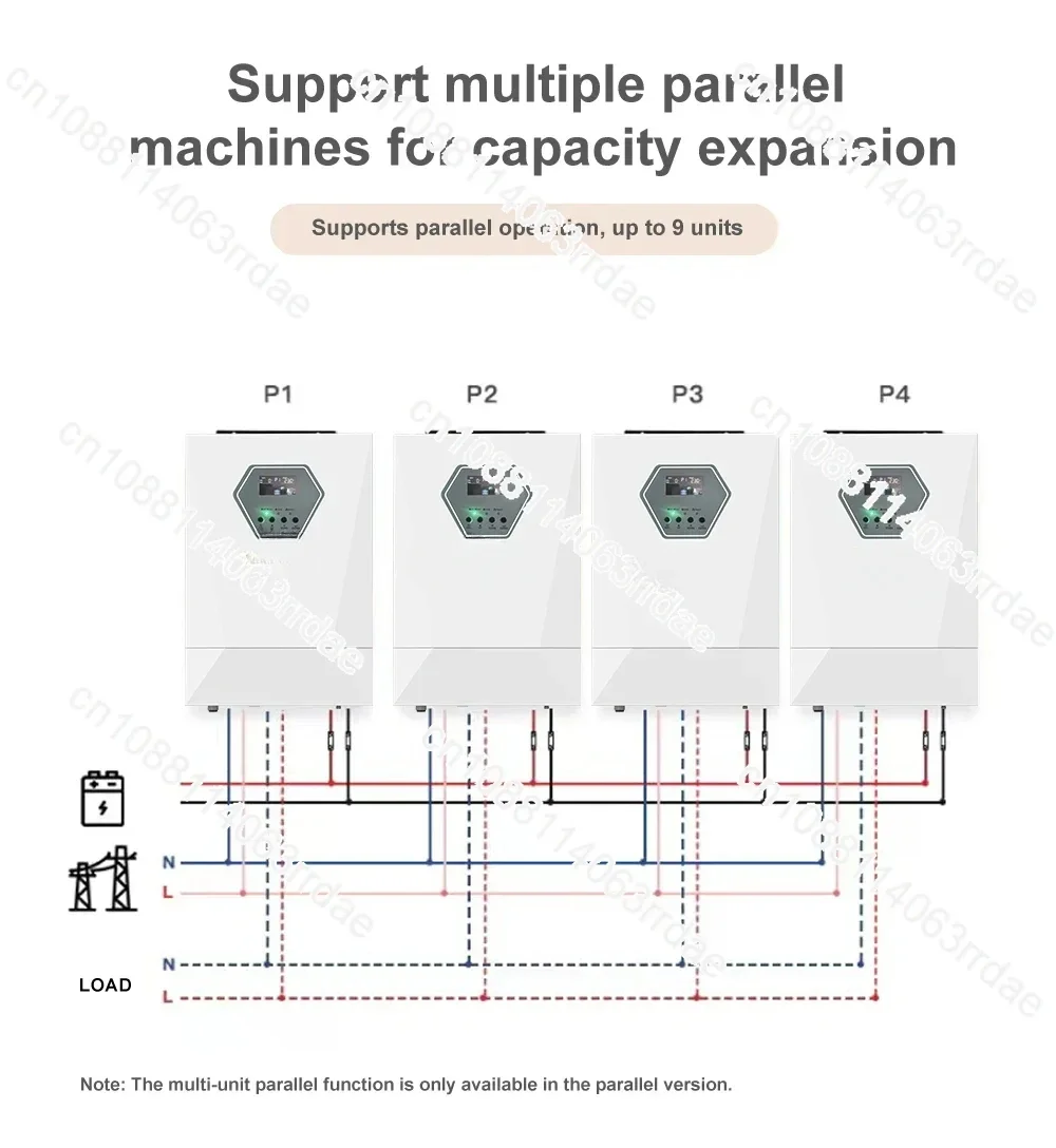 Инвертор домашней мощности 48 В 240 вкл. выкл. 5000 Вт 5500 5 кВт 6 2 MPPT солнечные панели с