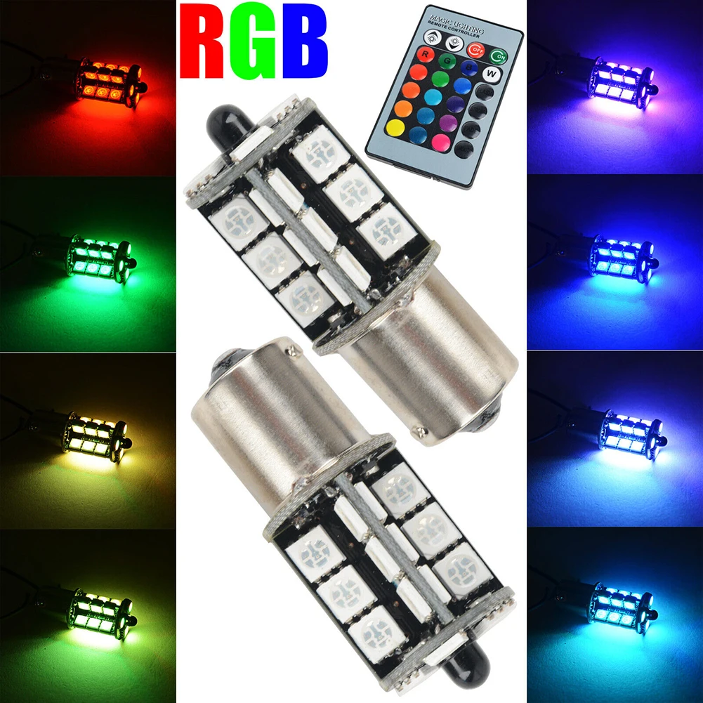 

2 шт., разноцветсветодиодный светодиодные RGB-лампы для чтения с пультом ДУ