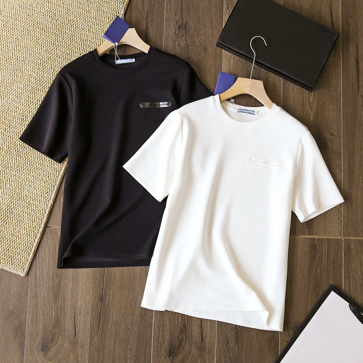 

2022 Summer new men's Polo shirt, gray, white casual business, high-end fashion trend, pure color simple