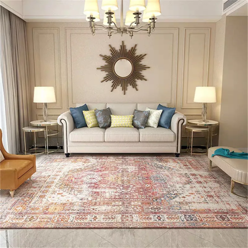 

Vintage Morocco Carpets Living Room American Style Bedroom Rug Persian Carpet Home Office Decor Coffee Table Mat Study Floor Rug