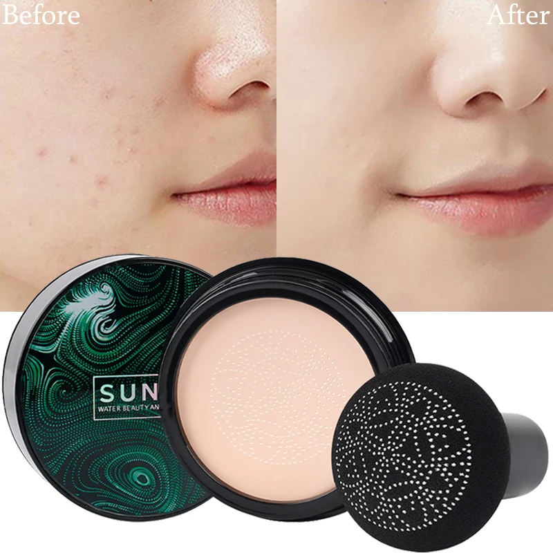 

1PC Mushroom Head Air Cushion Concealer Moisturizing Waterproof Foundation Natural Face Base Makeup Concealer Brighten Cosmetic