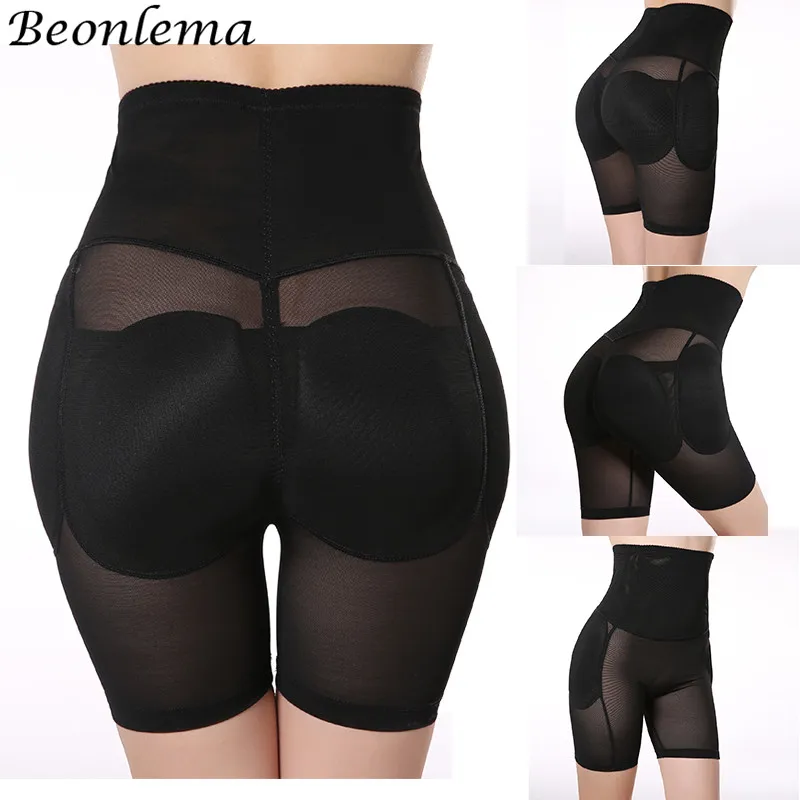 

Beonlema Padded Shapewear High Waist Control Panties With Filler On Butt Fake Buttocks Push Up Hips Enhancer Slimming Underwear
