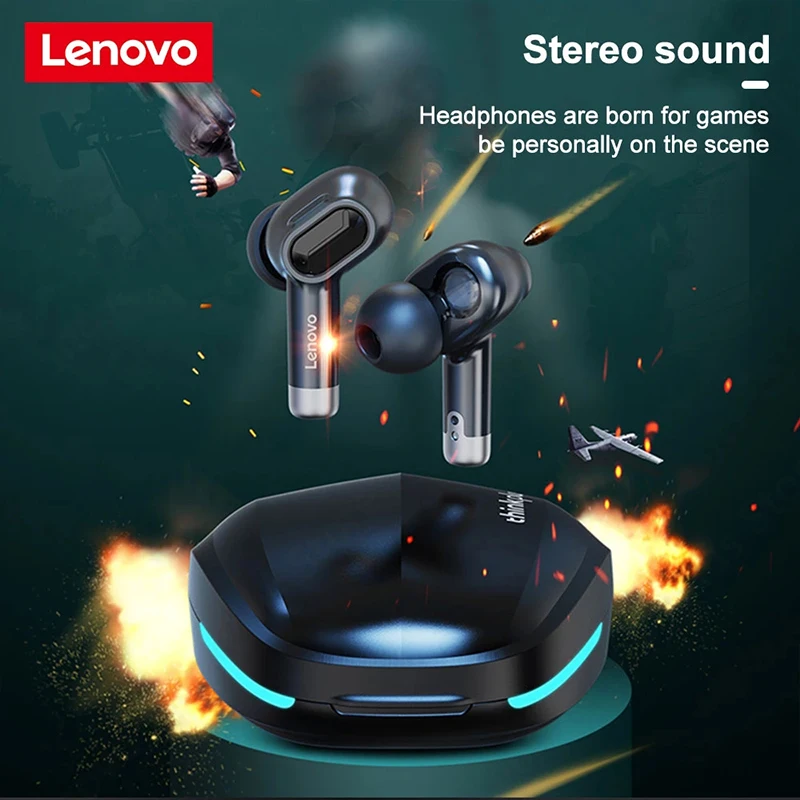 Original Lenovo GM2 TWS Bluetooth 5.1 Wireless Gaming Earphone Earbuds Headphone Sports Noise Reduction Headset E-Sports Music enlarge