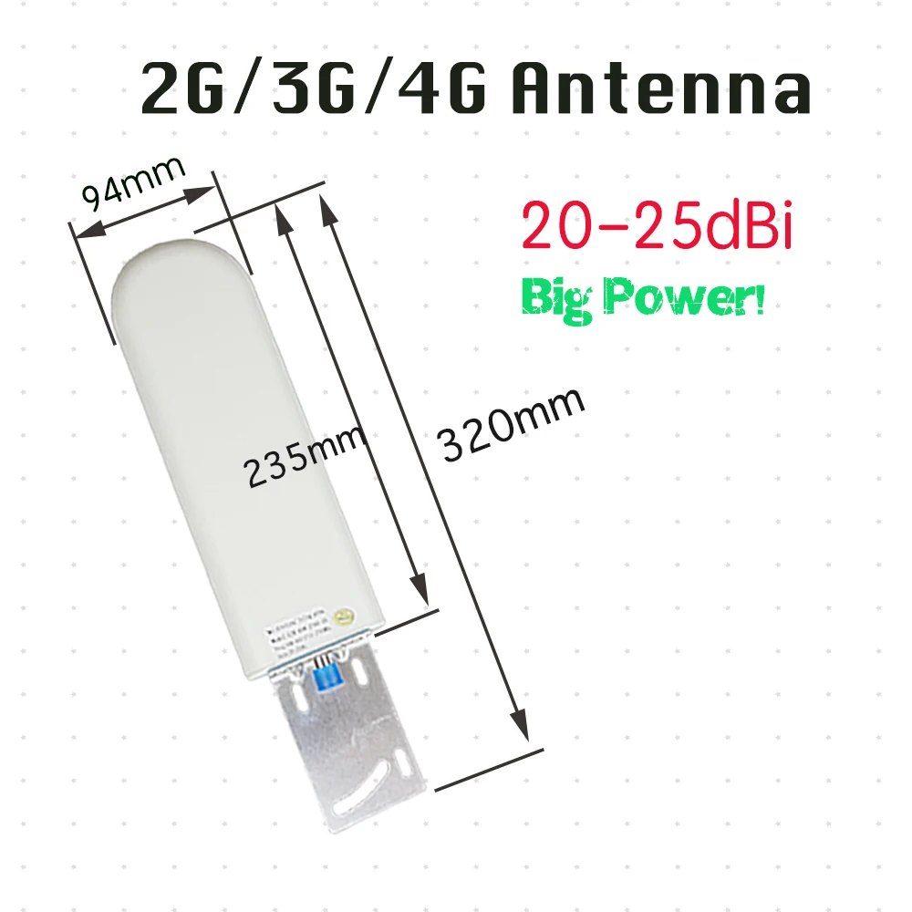 Наружная коммуникационная антенна ZQTMAX 12 ~ 28dBi для ретранслятора 2g 3g 4g усилитель