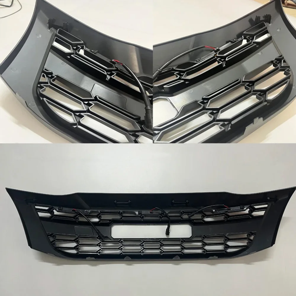 Фото Внешние аксессуары Pickup 4X4 для Toyota Hilux Vigo 2012+ Champ, решетки автомобильного бампера, светодиодные передние сетчатые решетки, гоночные грили №5