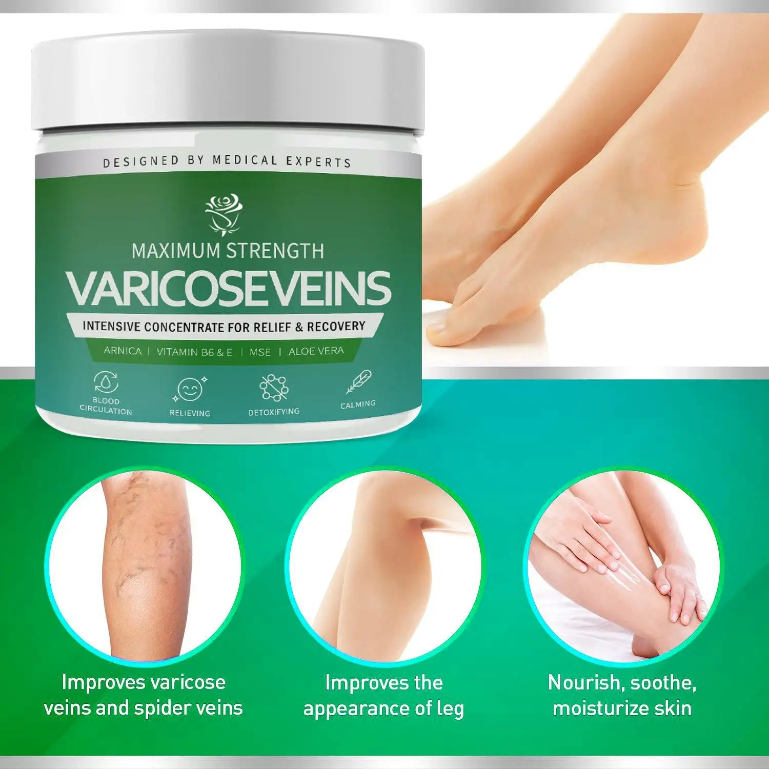 

2023 Latest Varicose Pain Treatment Phlebitis Vasculitis Rotten Leg Spider Leg Treatment Cream face creams for women