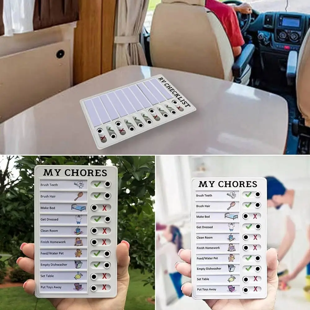 

Purpose Reusable Holiday Task Plastic Memo Checklist Daily Planner Schedule Self-discipline Punch Card Planning Board