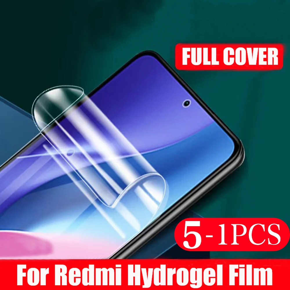 

5-1Pcs 9D For Redmi k30s full cover hydrogel film k50 k40 k30 pro plus Gaming Ultra k50i k40s k30i protective screen protector