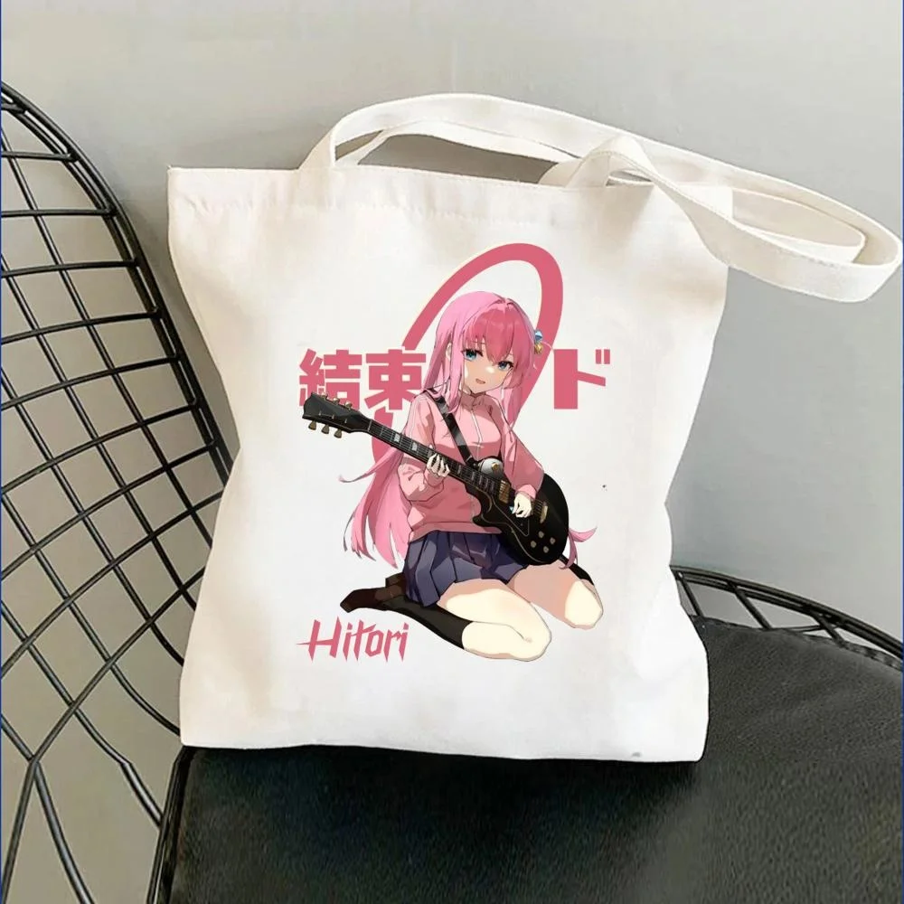 

Сумка для покупок Bocchi the Rock манга Ryo, многоразовая Хлопковая сумка, сумка для продуктов, сумка для покупок, тканевая сумка, сумка-шоппер