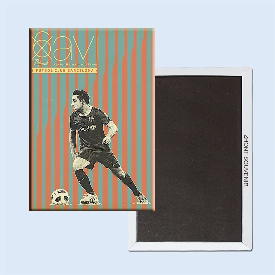 

Vintage Retro Barcelona Poster,Futbol Xavier Hernandezi Creus Fridge Magnets 22368 Fan Gift Souvenirs