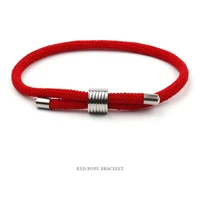 simple milan rope bracelet red adjustable bracelet distance between men and women lovers jewelry handmade bracelet gifts