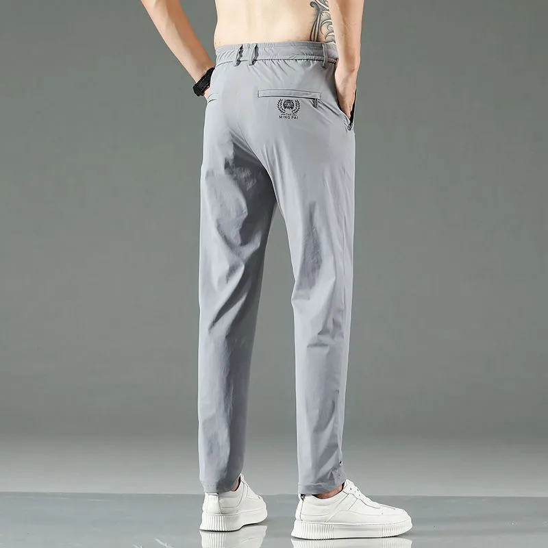 Summer Ultra Thin Breathable Golf Pants For Mens Ice Silk Quick Dry High elasticity Golf Wear Men Trousers Sports Long Pants Men