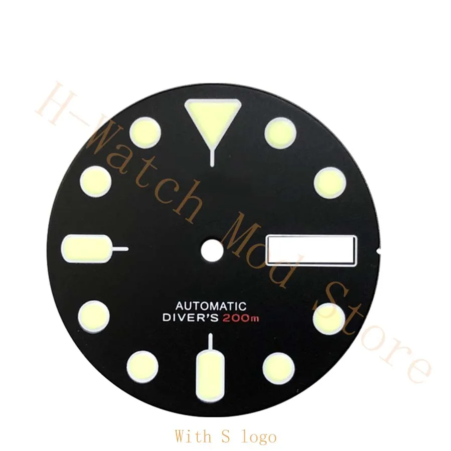 

MATTE Watch Dial Modified Skx007 SKX009 NH36 Small Millimeter Abalone Nh35 Case Universal Dial daydate 28.5mm