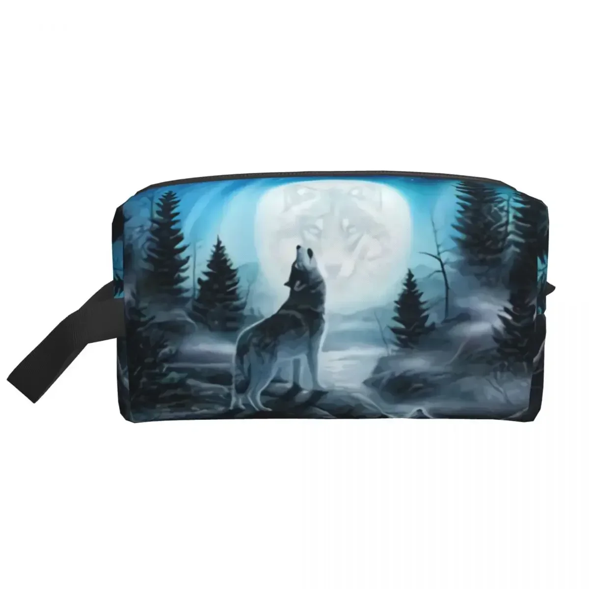 Kawaii Resentment Of The Wolf дорожная косметичка для женщин макияжа животных хранения