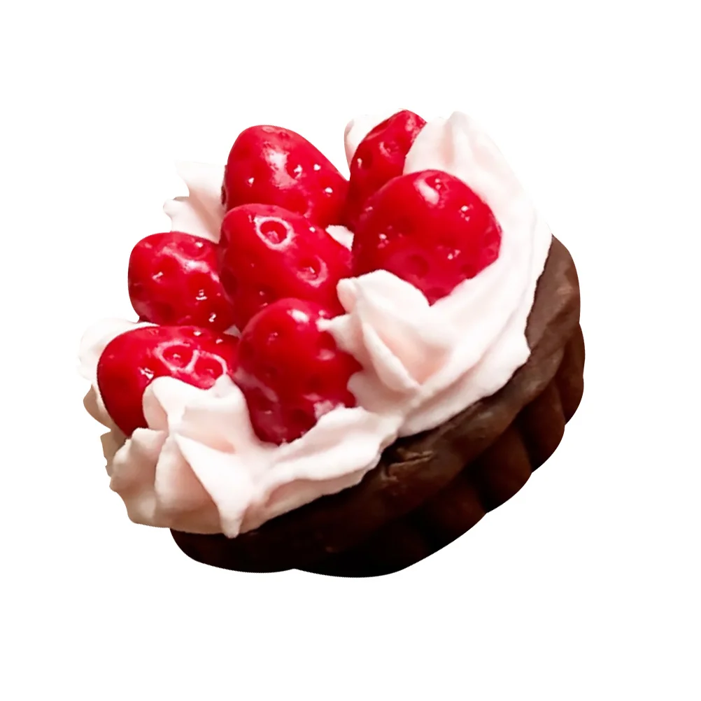 Мини-клубничное украшение для дома фруктовая модель аксессуар игрушка маленькая