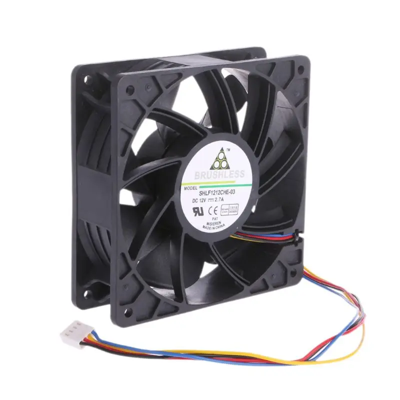 

QFR1212GHE 12cm 120mm Fan 12V 2.7A 4 Lines 4Pin 4 Wire Connector High Speed Server Computer Chassis Power Cooling Fan