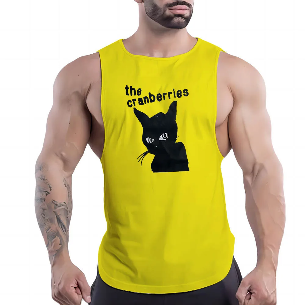 

Quick Dry Fashion Fnaf Leisure Summer Y2k Print Tank Top Breathable Basketball Sleeveless Shirt Outdoor Gym Clothing Men Sport