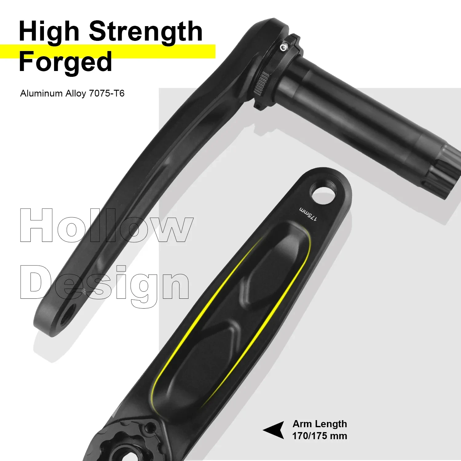 wa rowerowa ze stopu aluminium prosta kadencja 32/34/36T z gwiazdą offsetową 3mm 170/175mm długość uchwytu do rowerów górskich