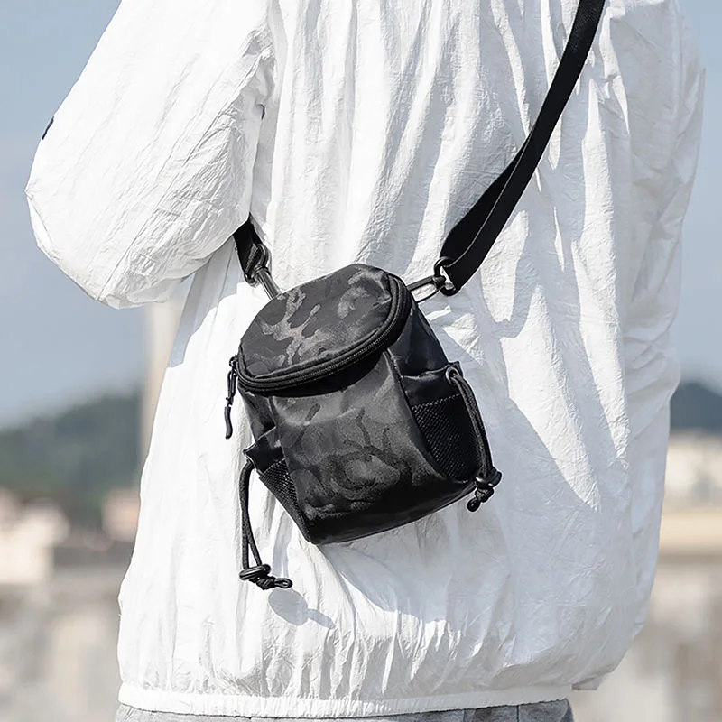 New Japanese Style Messenger Backpack Casual Shoulder Bag Small Waist Bag Men and Women Mobile Phone Wallet Storage Bag