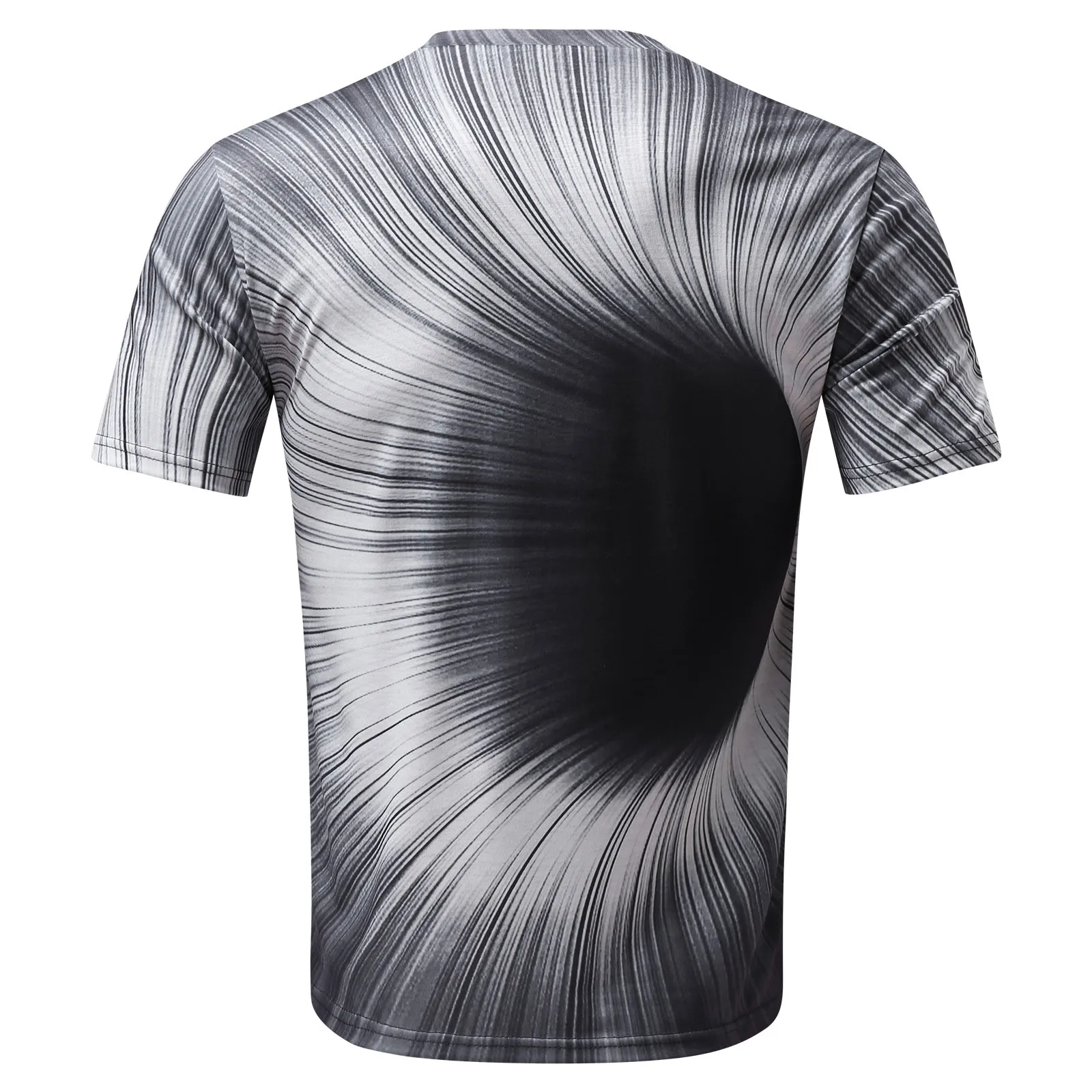 Футболка мужская с круглым вырезом коротким рукавом и цифровой графикой |