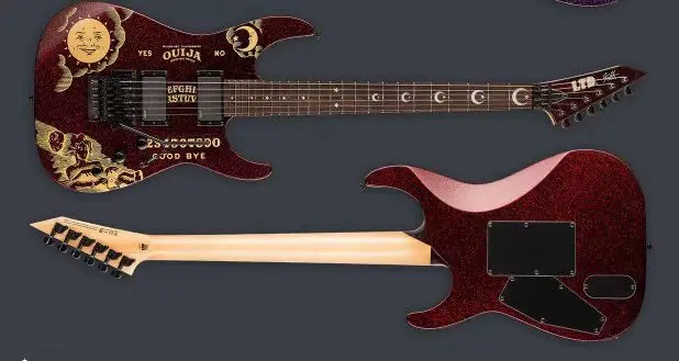 

Top Quality ESP Custom Shop KH-2 Ouija Kirk Hammett Cynthia White Electric Guitar hfdbgd