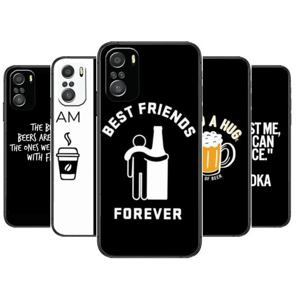 

Beer Alcohol Vodka Phone Case For xiaomi mi 11 Lite pro Ultra 10s 9 8 MIX 4 FOLD 10T 5g Black Cover Silicone Back Prett