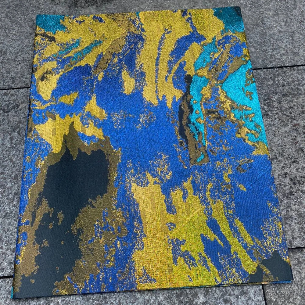 Африканский головной убор Sego золотистый и синий Gele 2 шт. нигерийский оболочка для