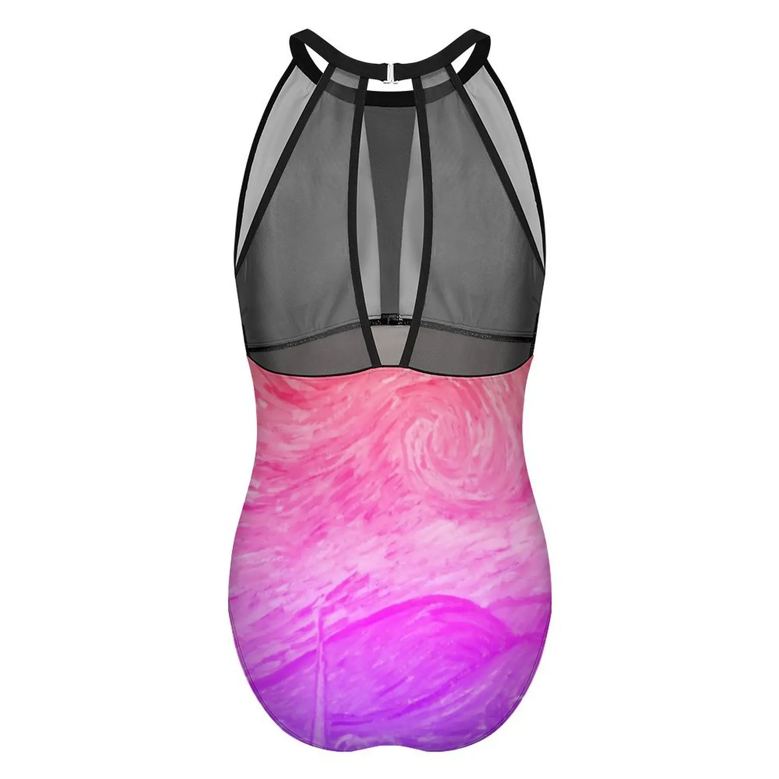 Женский слитный купальник с эффектом пуш-ап и принтом Звездная ночь