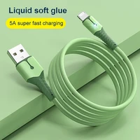 5a 8 pin usb cable for iphone 13 12 mini 12 pro max x xr 11 xs 8 7 6s liquid silicone charging cord phone usb data cable