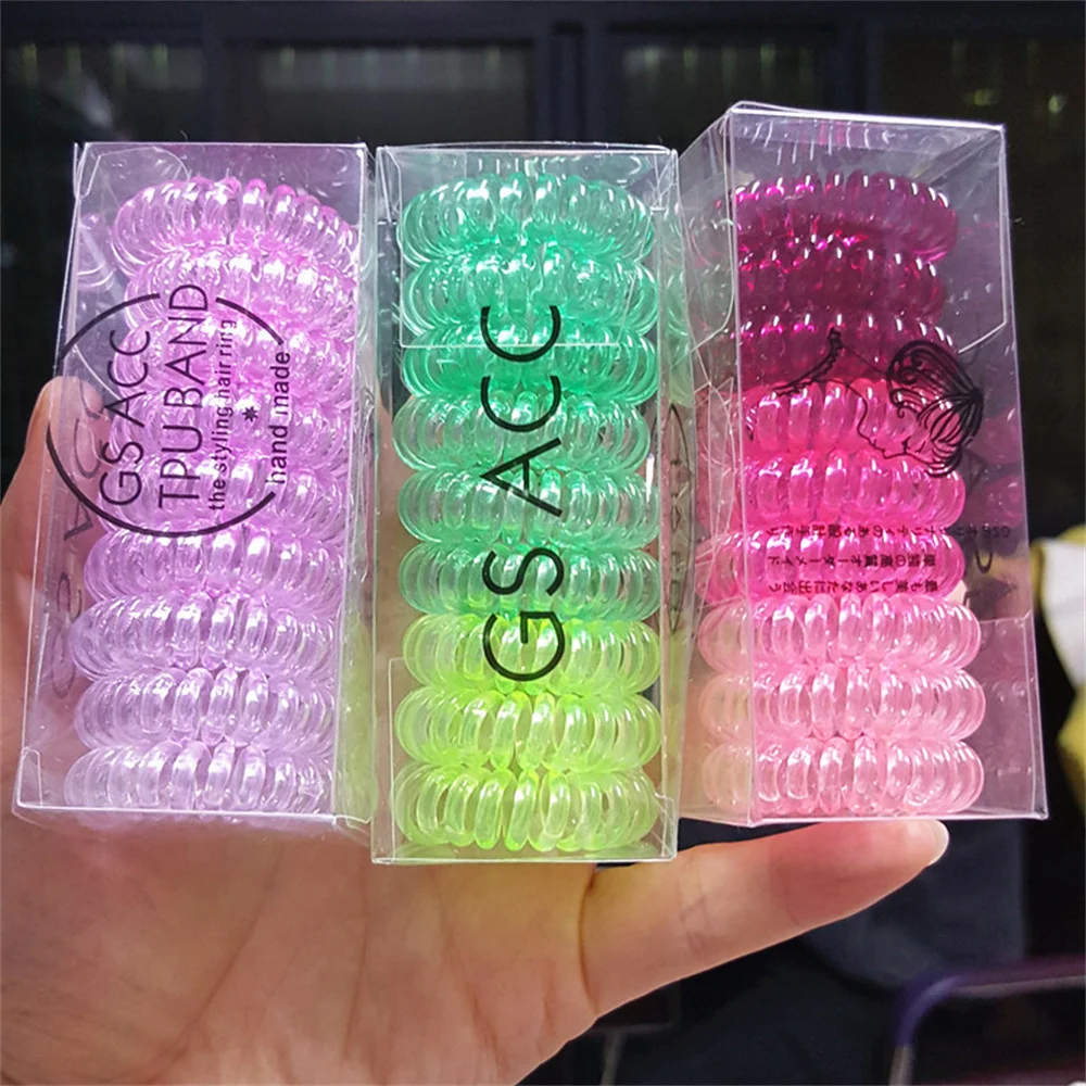 

9 шт./коробка, эластичные резинки для волос