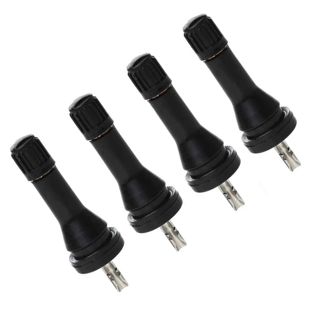 

Tyre Stem Valve Stems Snap In TPMS Tyre Pressure Sensor Valve 4pcs Black Caring Plastic Car Accessories Durable