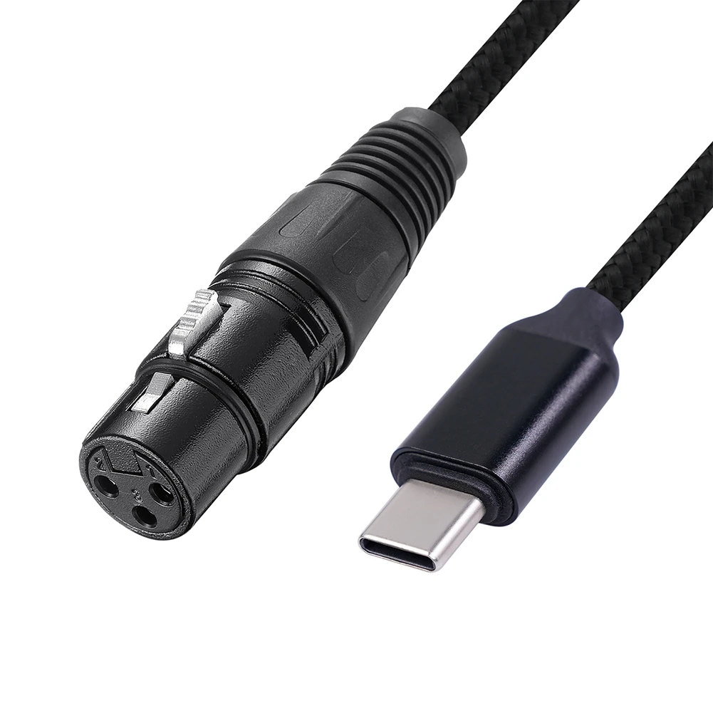 

TYPE-C мужской в Xlr сбалансированный кабель женский кабель для записи микрофона для Мобильный телефон, платформы и многого другого Plug and Play-A