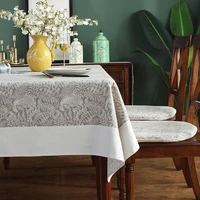 cotton linen tablecloth american retro rectangle square table cloth restaurant decoration table cover