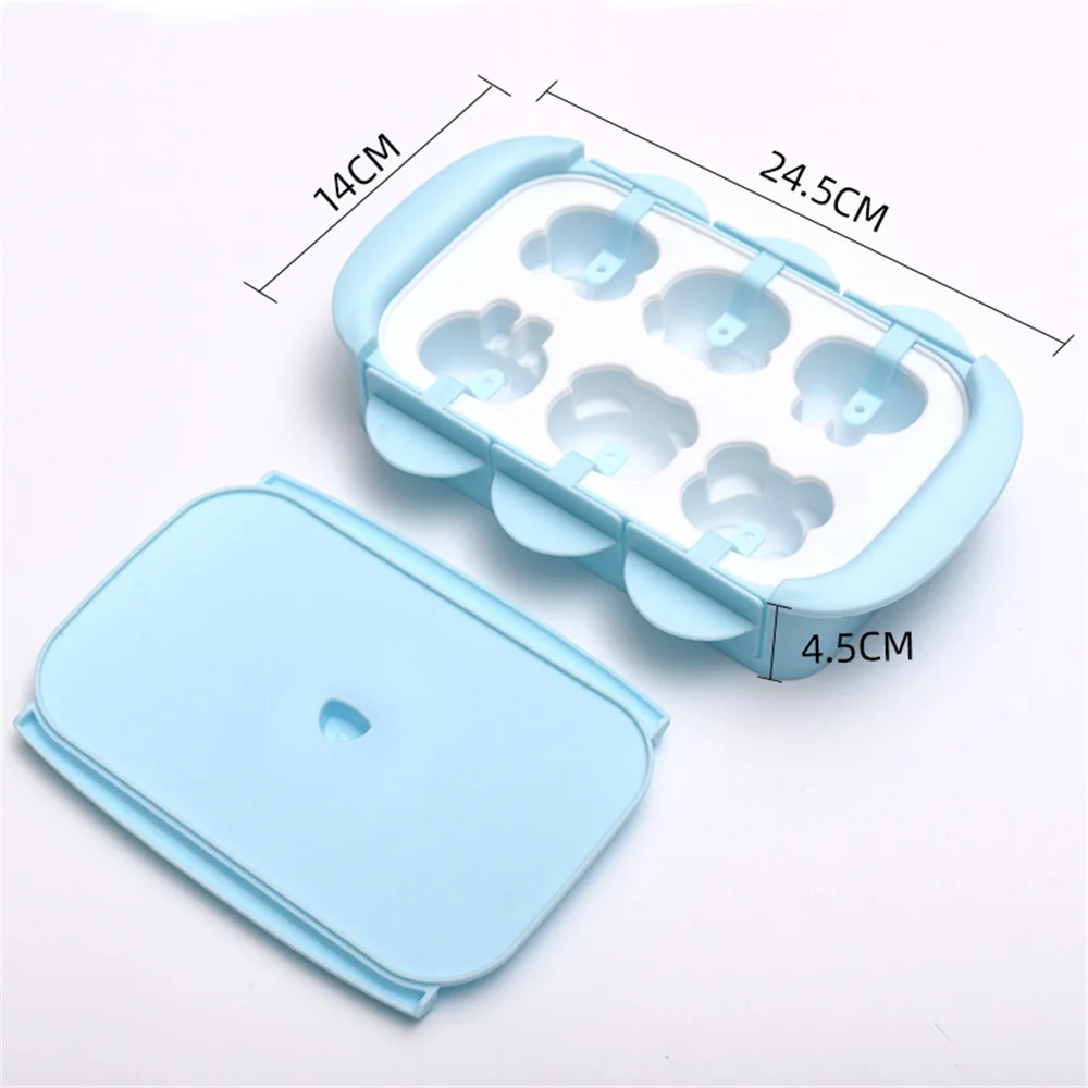 

Block Mold Manual Ice Cream Mold Cell Silica Gel Ice Cream Mold Ice Mold Kitchen Accessories Popsicle Mold Silicone