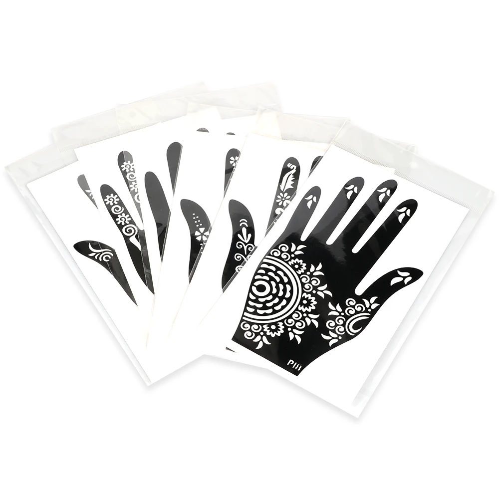 Пара маски для рук Haina P69 временные искусственные татуировки черные зарисовки