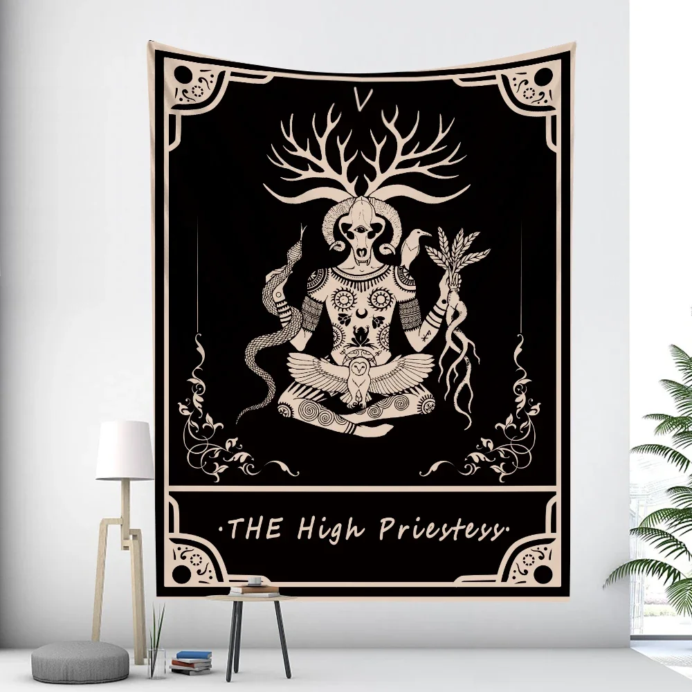 Маршевая богиня карта Таро колдовство украшение для дома гобелен хиппи богемное