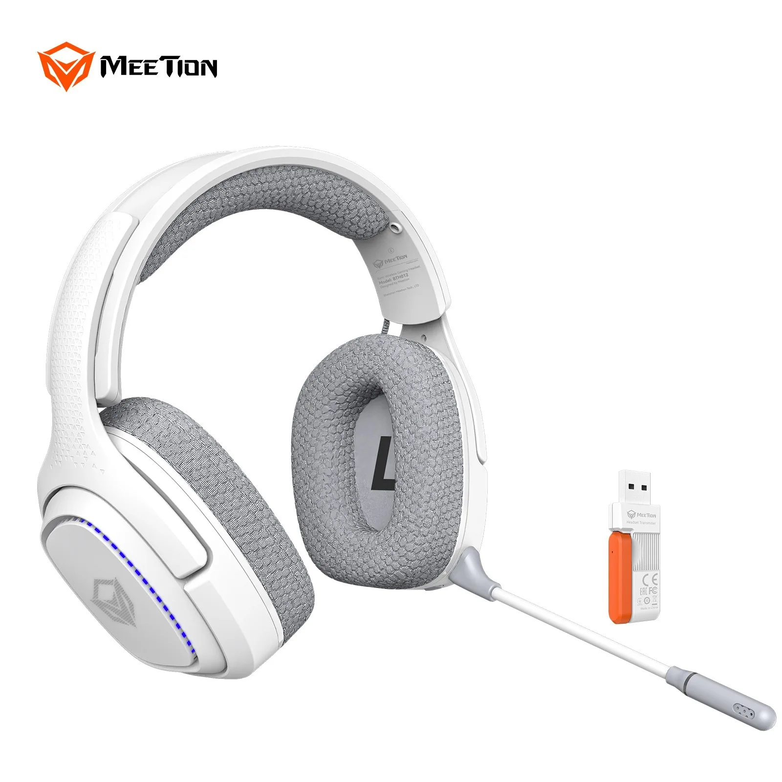 Фото Наушники с тремя режимами зарядки, Bluetooth с микрофоном, беспроводной USB7.1, Meetion Mishen Bth012 №2