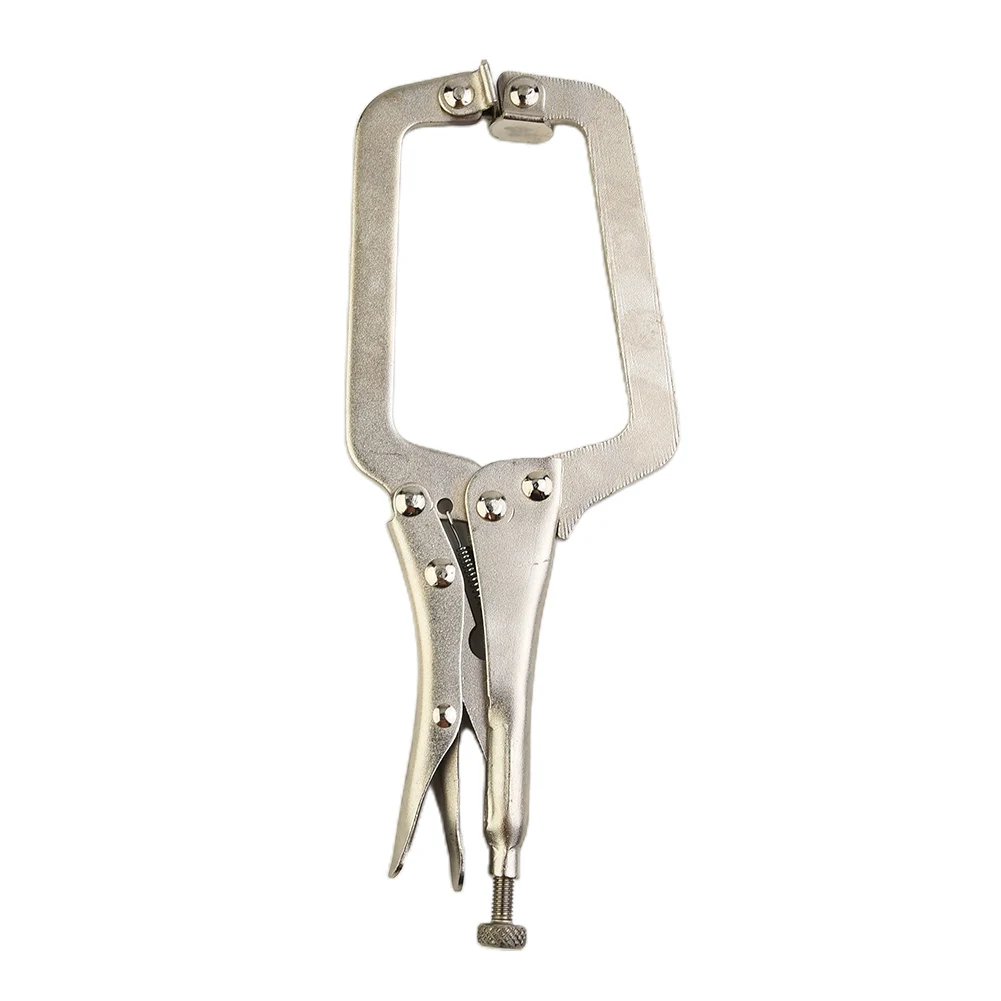

inch Steel Tenon Locking Clamp Silver Grip Welding Pliers Wood Tool High Quality C Vise Locator 23cm Sale 2018