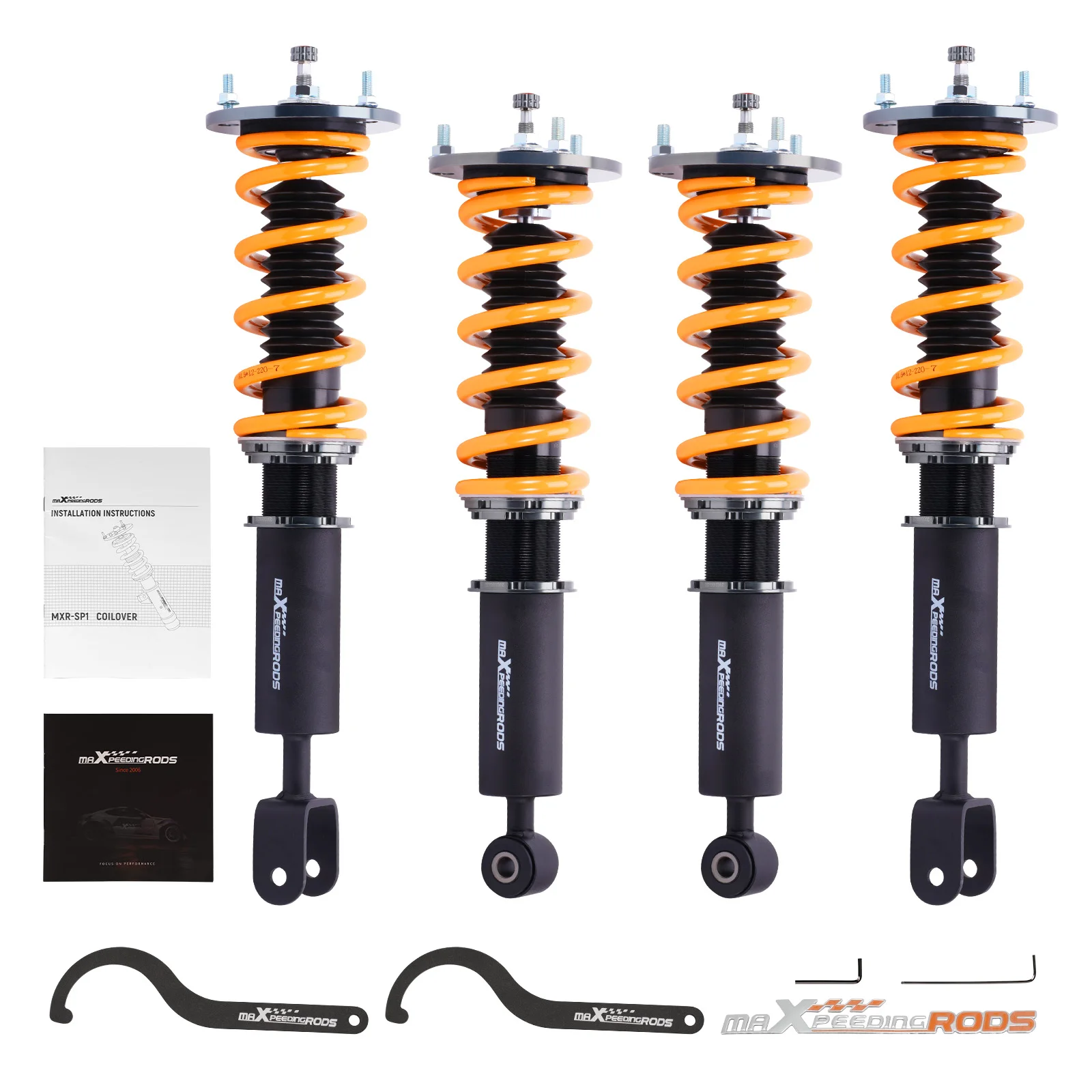 

MaXpeedingrods 24 Ways Adjustable Damper Coilovers Lowering Kit For Toyota Supra 1993-1998 JZA80L For LEXUS SC300 SC400 1992-00