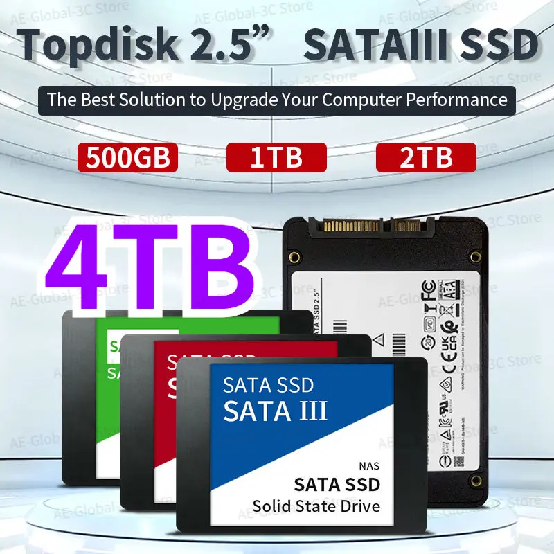 

Оригинальный внешний жесткий диск 4 ТБ, Твердотельный накопитель 2,5 дюйма, высокоскоростной SSD жесткий диск 1 ТБ SATA3, жесткий диск для компьютера, ноутбука, настольного компьютера