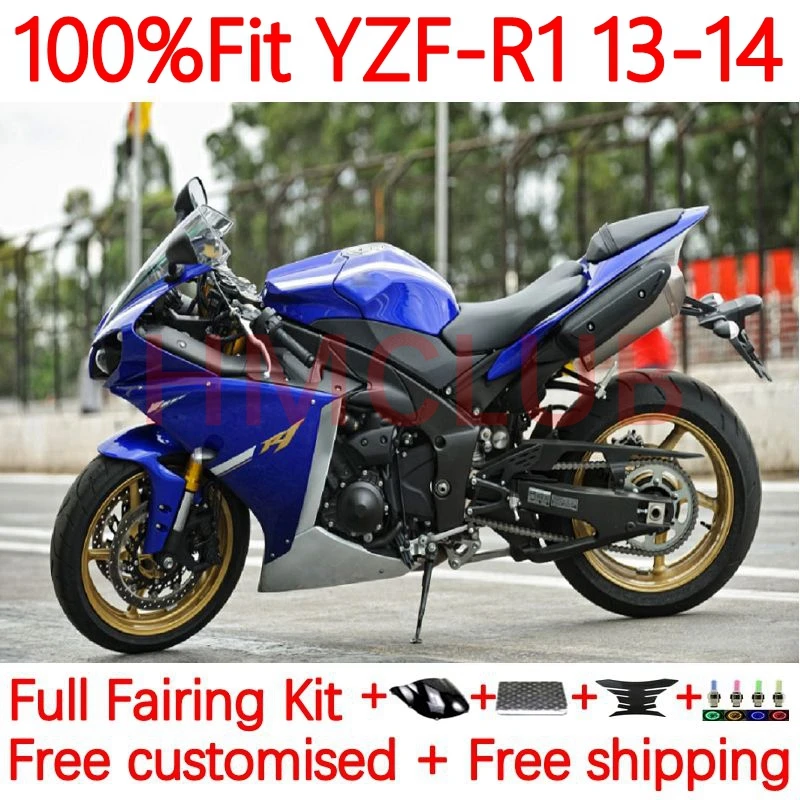 

Injection Body For YAMAHA YZF-R1 YZF-1000 YZF R1 R 1 1000 C YZFR1 2013 2014 1000CC YZF1000 13 14 OEM Fairing 6No.39 blue black