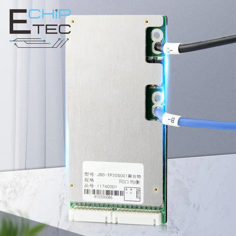 20S 30A 40A 50A Ternary Lithium Battery Protection Board Module with Balanced BMS