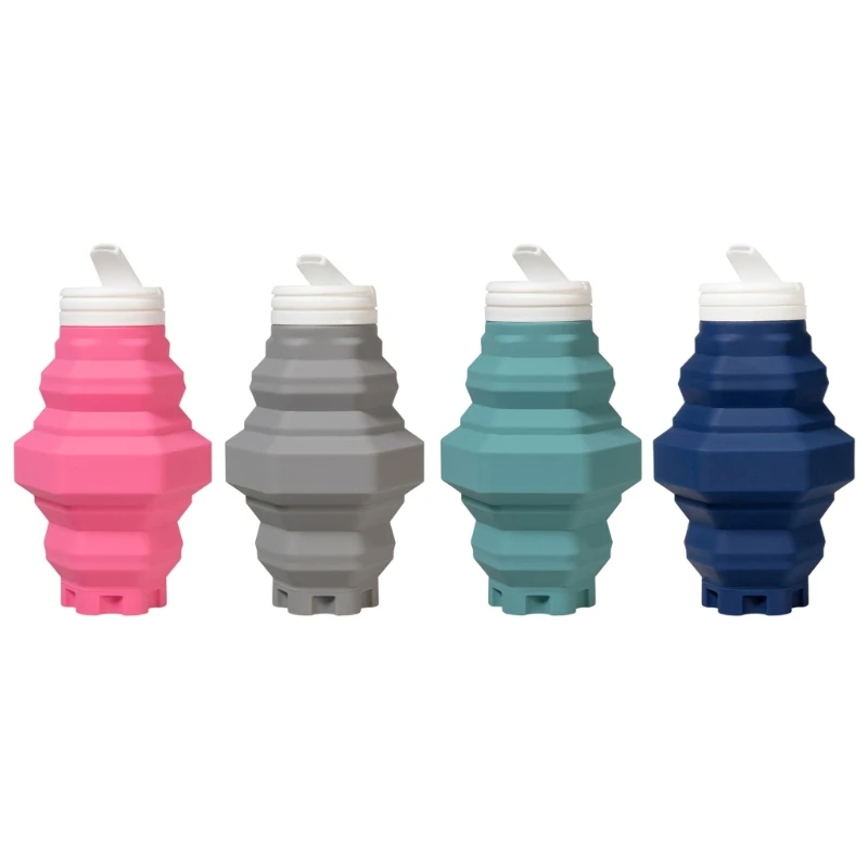 

500ML Portable Foldable Silicone Water Bottle Heat Resistant Foldable Outdoor