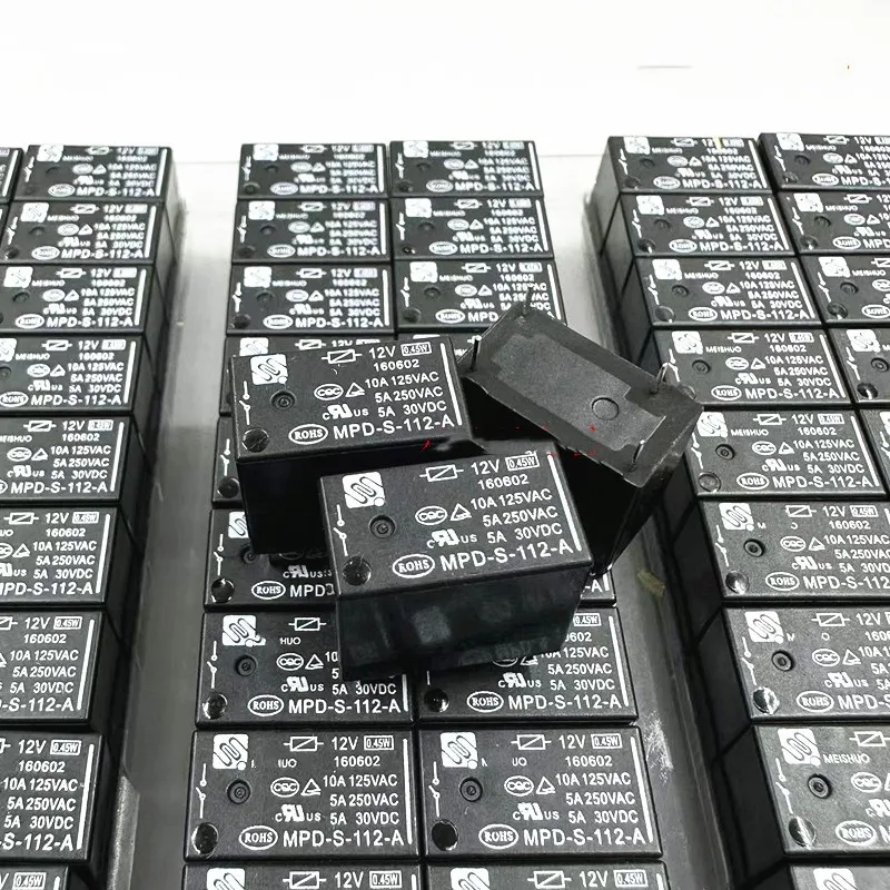 4шт реле MPD-S-112-A 12В 4-контактное 5А