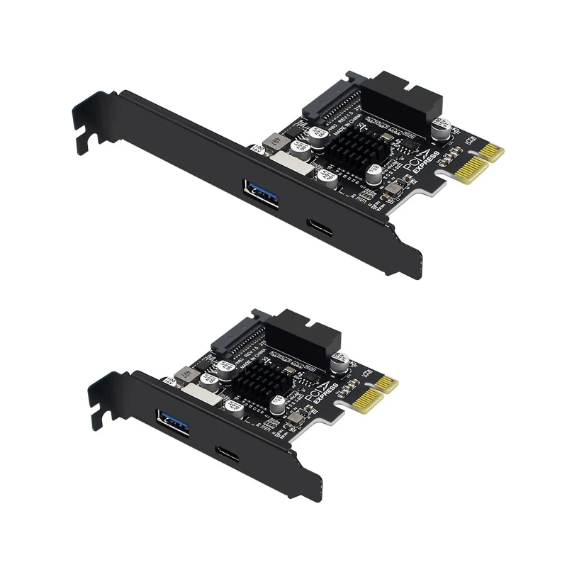 

PCI-E Riser PCI-Express 1X на USB 3,0 A Type C, карта Riser стандарта E 19P/20P для полноскоростного транзита