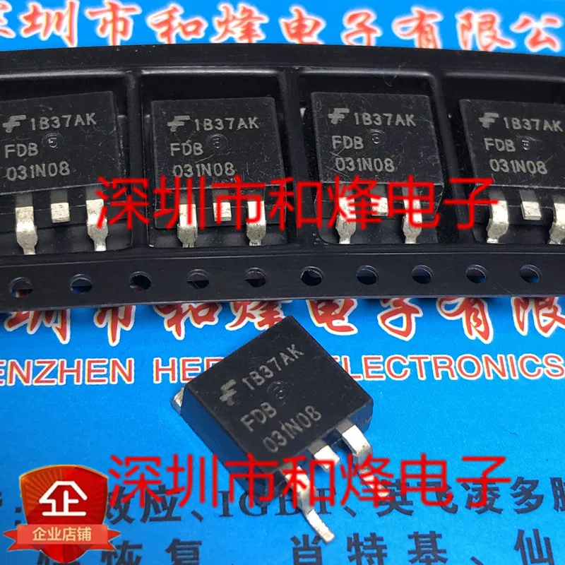 

5 шт.-10 шт. FDB031N08 TO-263 75V 235A Новый и оригинальный на складе