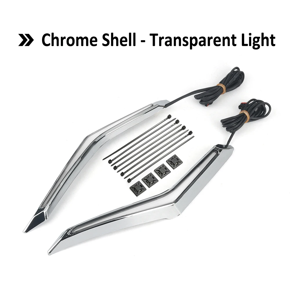 Накладка на лобовое стекло мотоцикла, указатель поворота, стоп-сигнал, светодиодный светильник для Honda Gold Wing GL 1800 GL1800 Tour DCT, подушка безопасности 2018-2023