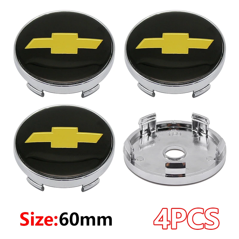 

Комплект Из 4 3D-колпаков Для Центра Дисков Chevrolet, 56 Мм/60 Мм, С Эмблемой, Накладки На Ступицы Колес